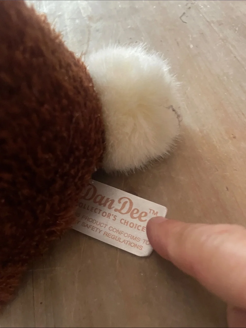 The Dan Dee Chocolate Scented Bunny Plush  - Cozy Toy ( no scent left  ) 9 in